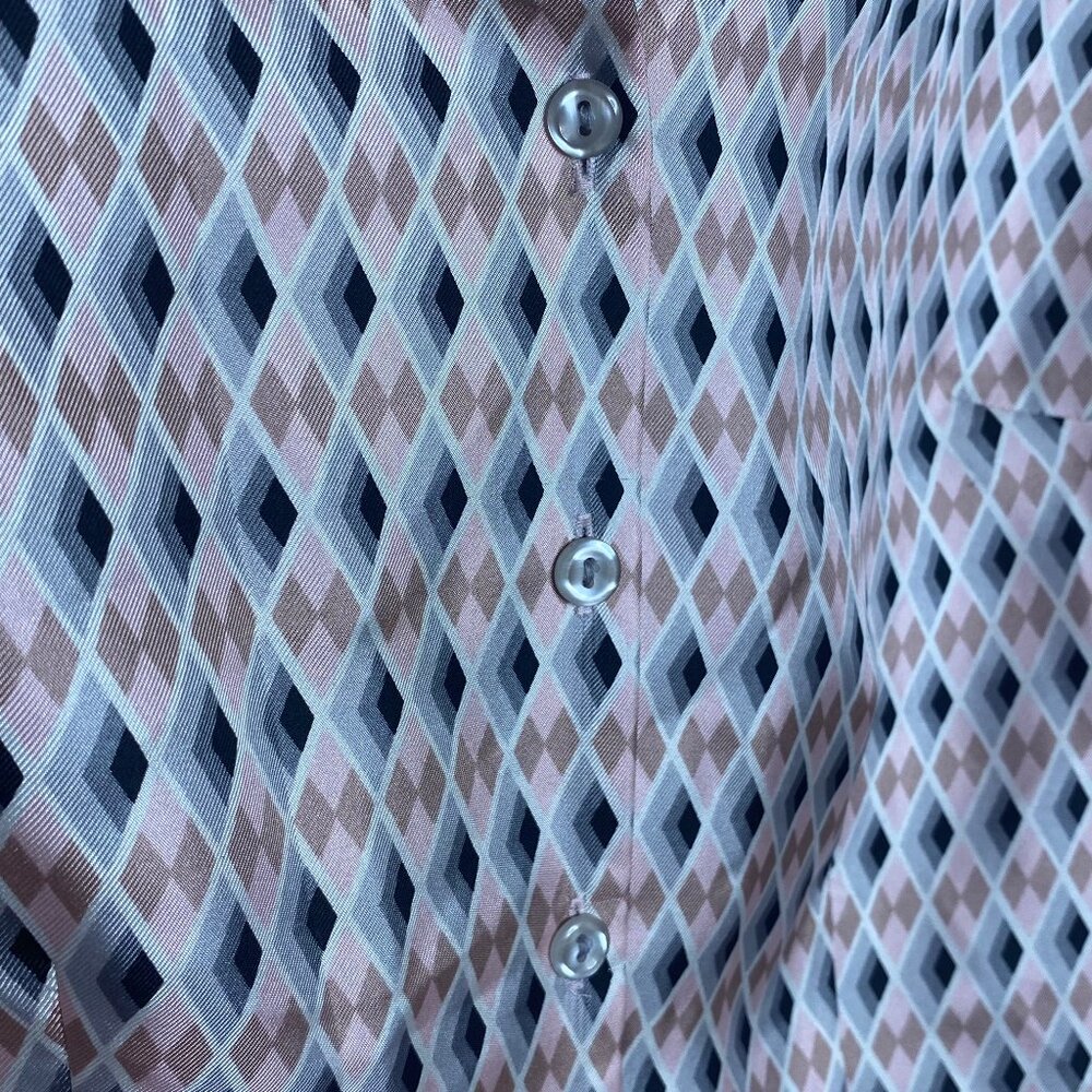 100% Silk Classy Button Down Blouse - image 6